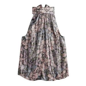 J crew collection Reno metallic tie neck halter
